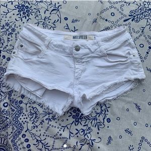 Brandy Melville white jeans shorts